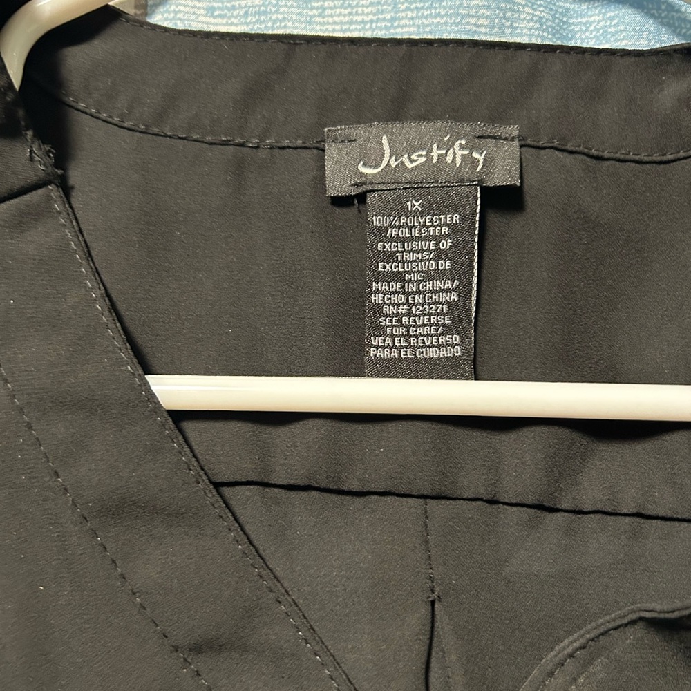 Justify Gray 3/4 Sleeve Boxy Blouse - Picture 4 of 4